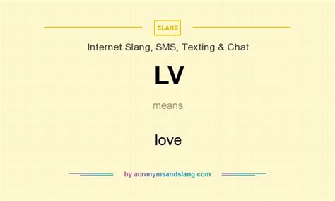 lv meaning in text